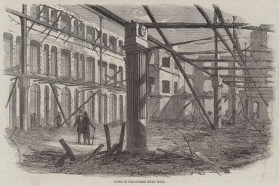 A Surrey Music Hall romjai (metszet) alkotó: English School