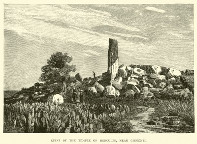 Herkules templomának romjai, Girgenti közelében alkotó: English School
