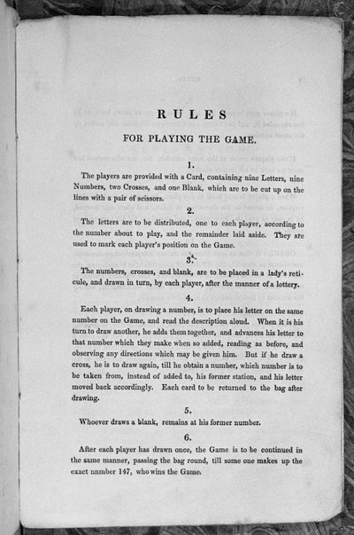 A Star-Spangled Banner vagy az Egyesült Államokba emigránsok játékának szabályai, 1840 körül alkotó: English School
