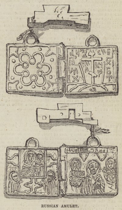 Orosz amulett (metszet) alkotó: English School