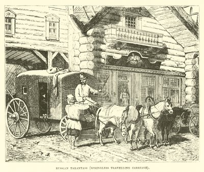 Orosz Tarantass, rugó nélküli utazókocsi alkotó: English School