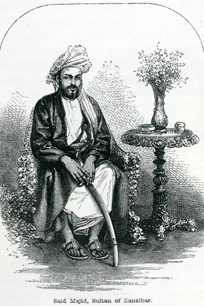 Said Majid, Zanzibár szultána (metszet) alkotó: English School