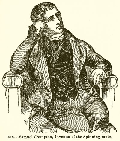 Samuel Crompton, a fonó-öszvér feltalálója alkotó: English School