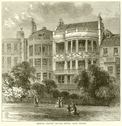 Samuel Rogers ház, a Green Park fronton alkotó: English School