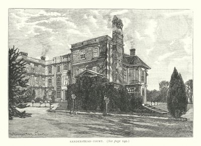Sanderstead Court (metszet) alkotó: English School