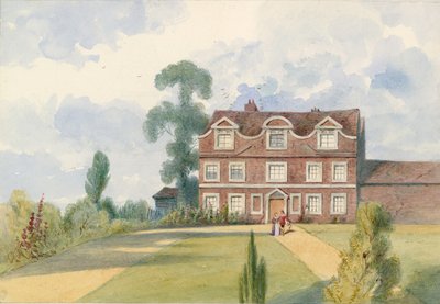 Sandford Manor House, Fulham, London, korábban Nell Gwynne lakóhelye (wc papíron) alkotó: English School