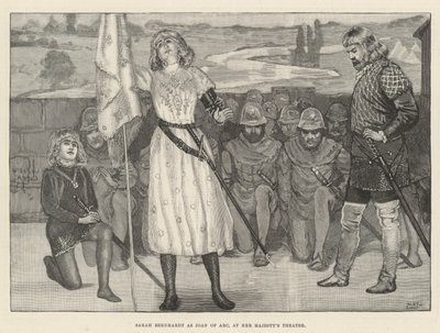 Sarah Bernhardt, mint Joan of Arc, a Her Majesty