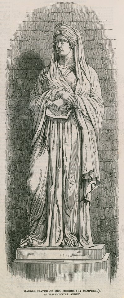 Sarah Siddons emlékmű a westminsteri apátságban alkotó: English School