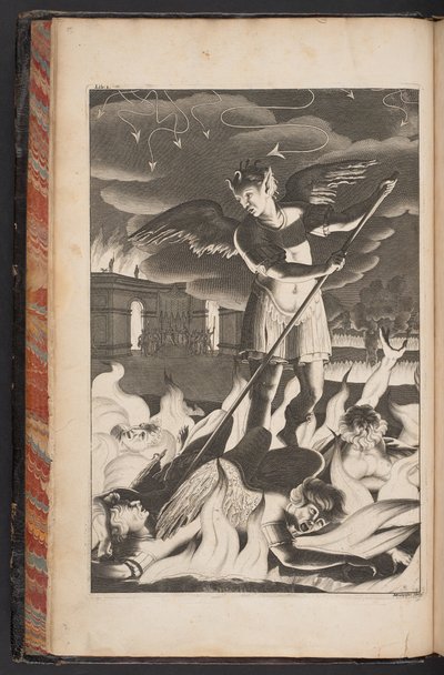 Satan aus Paradise Lost von John Milton von English School