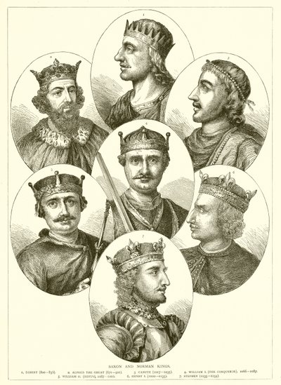 Saxon és Norman Kings alkotó: English School