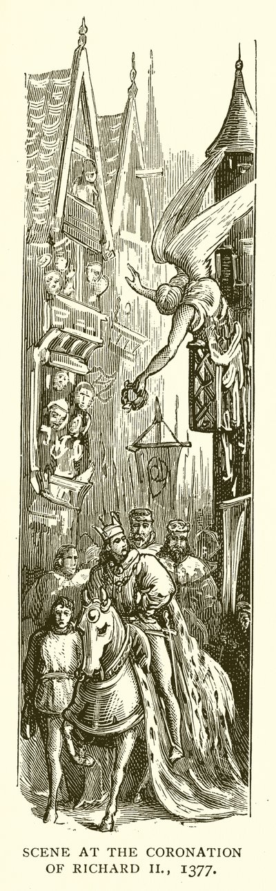 Jelenet II. Richárd koronázásakor, 1377 alkotó: English School