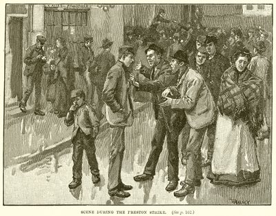 Jelenet a Preston Strike idején alkotó: English School