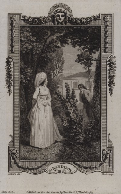 Jelenet a Sir Charles Grandison történetéből, Samuel Richardson alkotó: English School