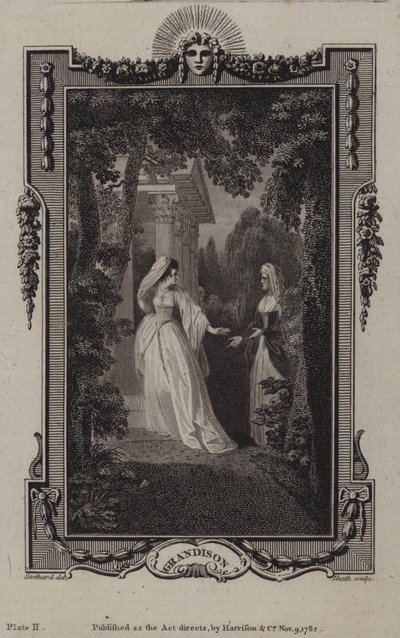 Jelenet a Sir Charles Grandison történetéből, Samuel Richardson alkotó: English School