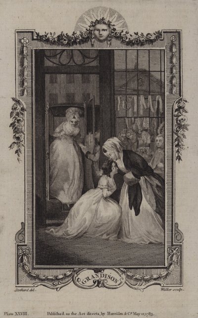 Jelenet a Sir Charles Grandison történetéből, Samuel Richardson alkotó: English School