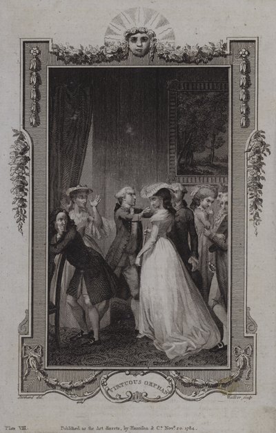 Jelenet az Erényes árvából, Mary Collyer alkotó: English School