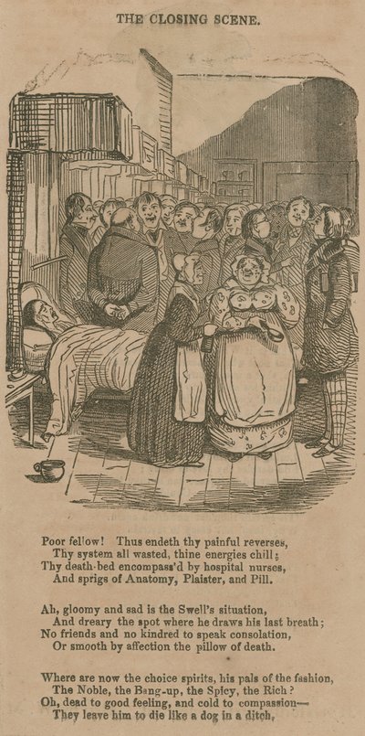 Szene in einem Krankenhaus von English School