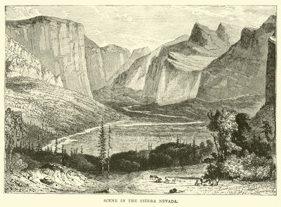 Jelenet a Sierra Nevadában alkotó: English School