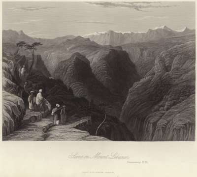 Jelenet a Libanon-hegyen alkotó: English School