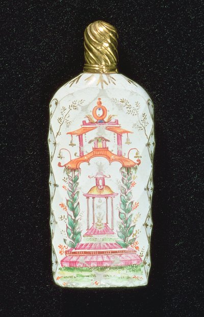 Pagodával díszített illatpalack alkotó: English School