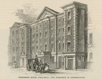 Schomberg-ház, Pall Mall, London, Thomas Gainsborough rezidenciája alkotó: English School