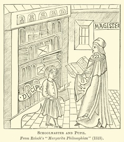 Iskolamester és tanítvány alkotó: English School