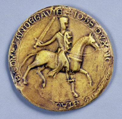 János király (1167-1216) pecsétje 1200 alkotó: English School