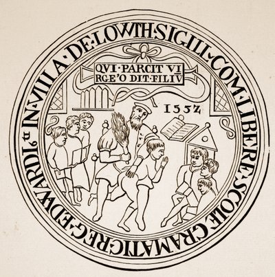 Louth Gimnázium pecsétje, 1552 (szépia fotó) alkotó: English School