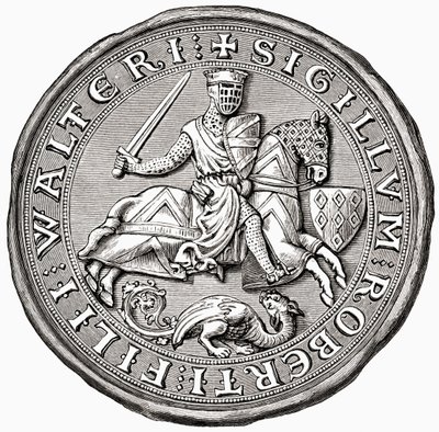 Robert Fitzwalter pecsétje, J. R. Greentől: Az angol nép rövid története, 1893. alkotó: English School