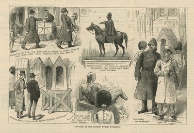 Őrszemek a londoni középületeknél alkotó: English School
