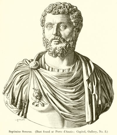 Septimius Perselus. (A mellszobrot Porto dAnzioban találták; Capitol, Gallery, No. 3) alkotó: English School