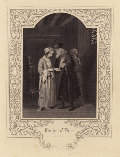 Shakespeare: felvonás, 5. jelenet (metszet) alkotó: English School