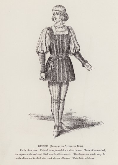 Shakespeare Ahogy tetszik: Dennis, Oliver De Bois szolgája (litho) alkotó: English School