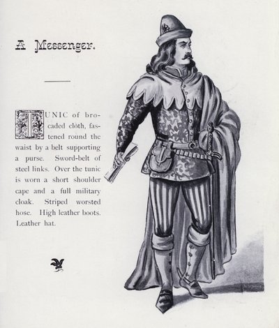 Shakespeare III. Richard király: Hírvivő (litho) alkotó: English School
