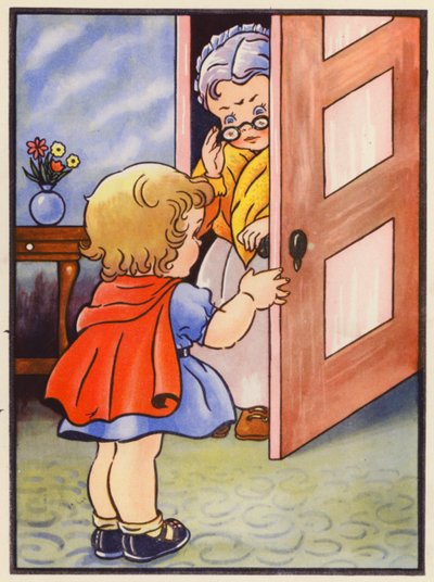 Azt mondja a nagymamájának, hogy biztonságban kijöhet (színes litho) alkotó: English School