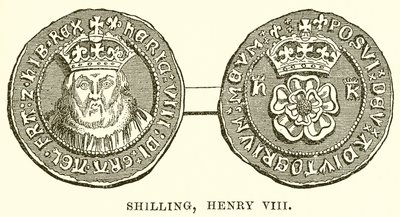 Shilling, Henrik VIII alkotó: English School