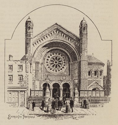Shoreditch Tabernacle (metszet) alkotó: English School