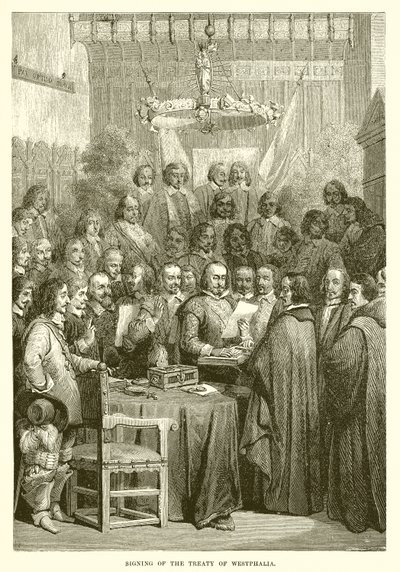 A vesztfáliai szerződés aláírása alkotó: English School