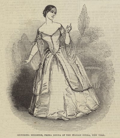 Signorina Borghese, a New York-i Olasz Opera Prima Donna alkotó: English School