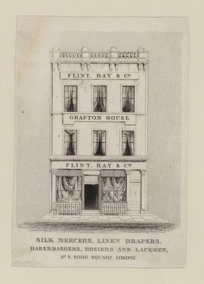 Silk Mercer, Flint Ray & Co, kereskedelmi kártya alkotó: English School