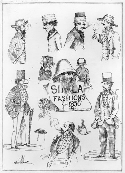 Simla divat 1850-re alkotó: English School