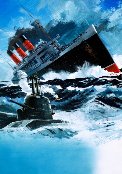 A Lusitania elsüllyedése alkotó: English School
