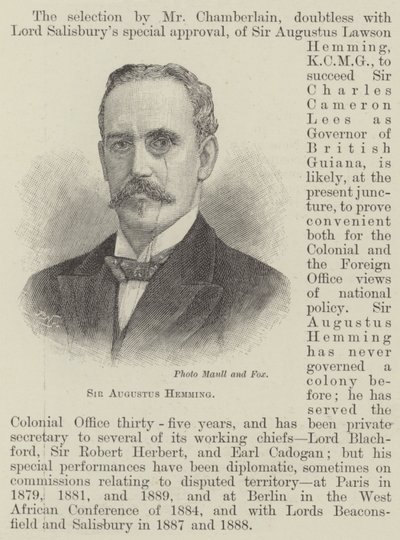 Sir Augustus Hemming (metszet) alkotó: English School