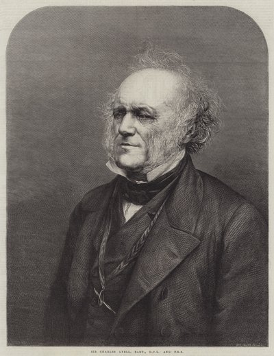 Sir Charles Lyell, Baronet, DCL és FRS (metszet) alkotó: English School