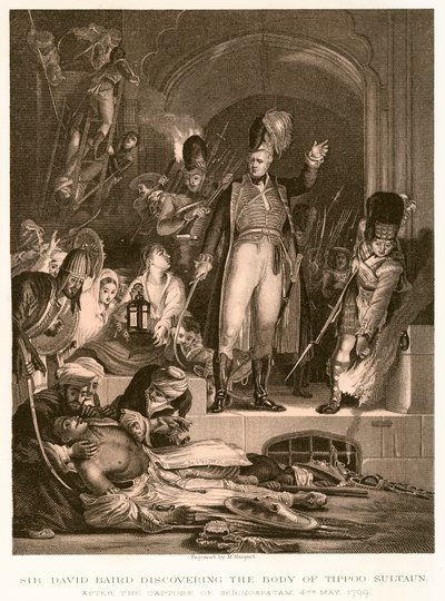 Sir David Baird felfedezi Tippoo Sultan holttestét alkotó: English School