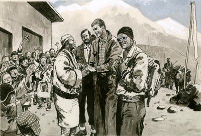 Sir Edmund Hillary visszatér a Himalájába alkotó: English School