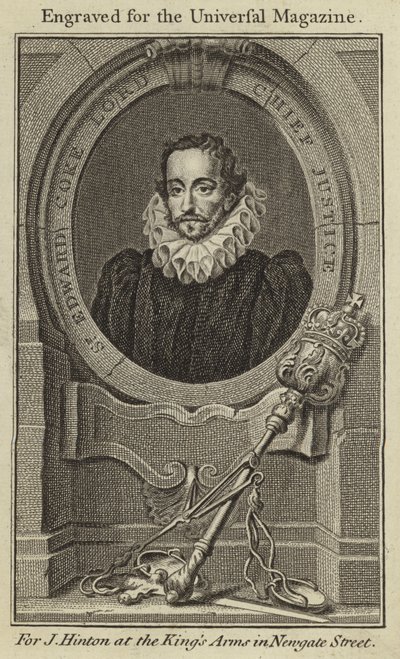Sir Edward Coke, Lord főbíró alkotó: English School
