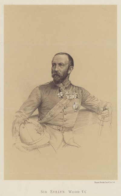 Sir Evelyn Wood, VC (litho) alkotó: English School
