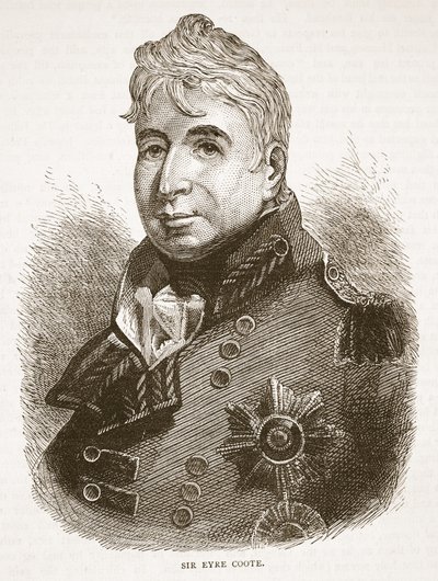 Sir Eyre Coote, illusztráció a Cassells Illustrated History of India-ból, James Grant, pub. 1879 alkotó: English School