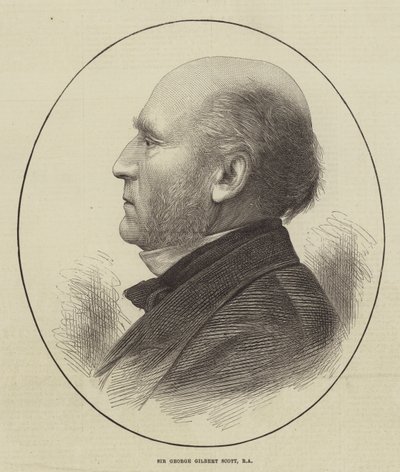 Sir George Gilbert Scott, RA (metszet) alkotó: English School